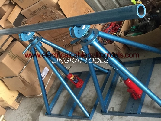 200kn Rated Load Wire Reel Jack Stands Hydraulic Colume Type Kanggo Wire Releasing