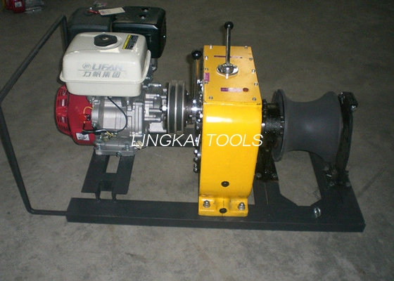 8 Ton Kabel Winch Puller Line Konstruksi Mesin Bensin Kanggo Narik Hoisting