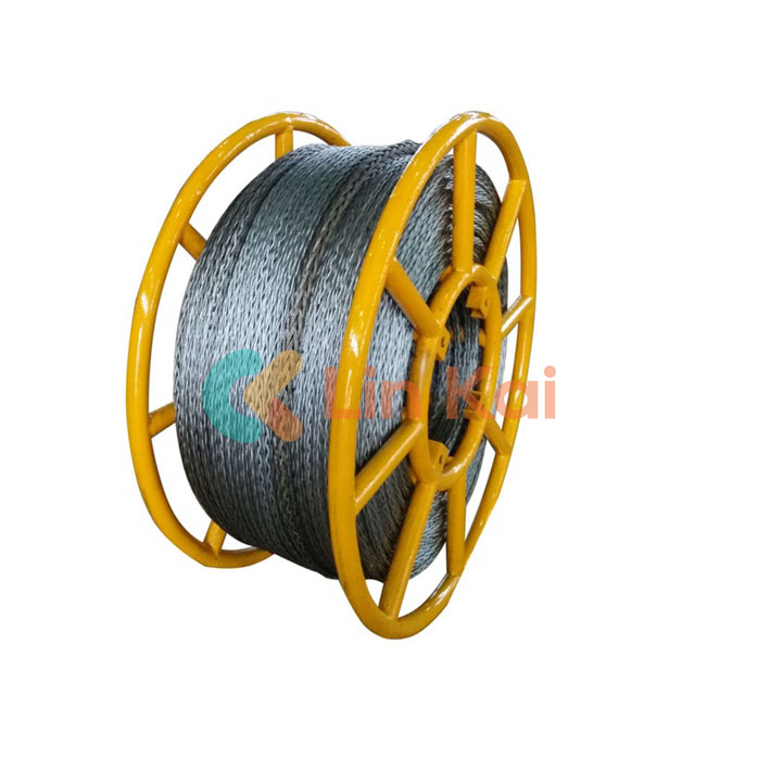 Anti Twist Steel Wire Rope 20mm kanggo Narik Four Bundled Konduktor