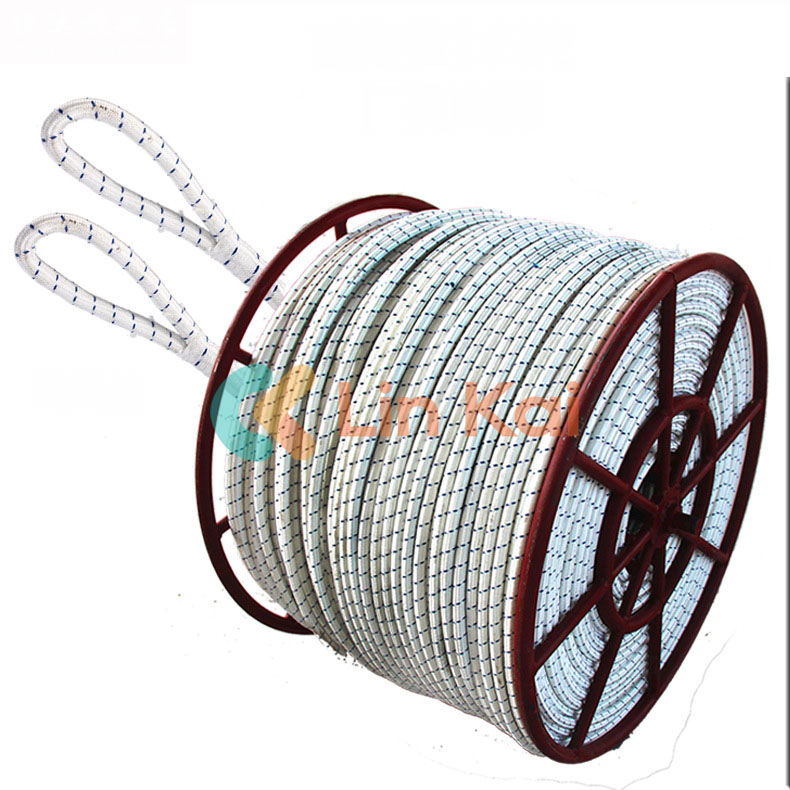 Braided Dupont Polyester Rope kanggo Transmisi Line Stringing