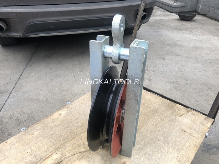 Wire Rope Cable String Pulley Block Kanggo Konduktor High Speed ​​Turning Block