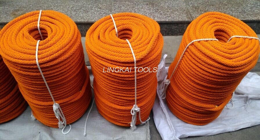 High Strength Double Braided Polyester Insulated Silk Rope Kanggo Transmisi Stringing Line