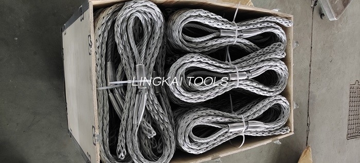 SLW Model Konduktor ACSR Menarik Grip Sock Wire Mesh Sendi Konduktor Mesh Socks Joint