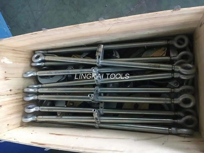 Tower Erection Tools Steel Turnbuckles kanggo Transmisi Line Makarya