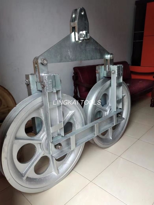 Single Conductor Tandem Sheaves Stringing Blocks Kanggo Power Line Construction