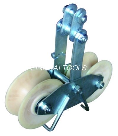 Katrol Tandem Stringing Khusus Kanggo Loro utawa Telung Garis Konduktor