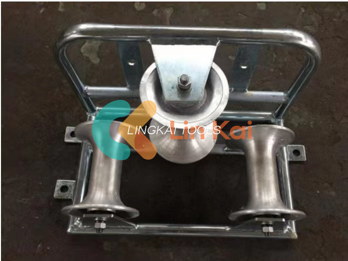 Rollers Kabel Aluminium Steel Kanggo Instalasi Kabel Daya Underground