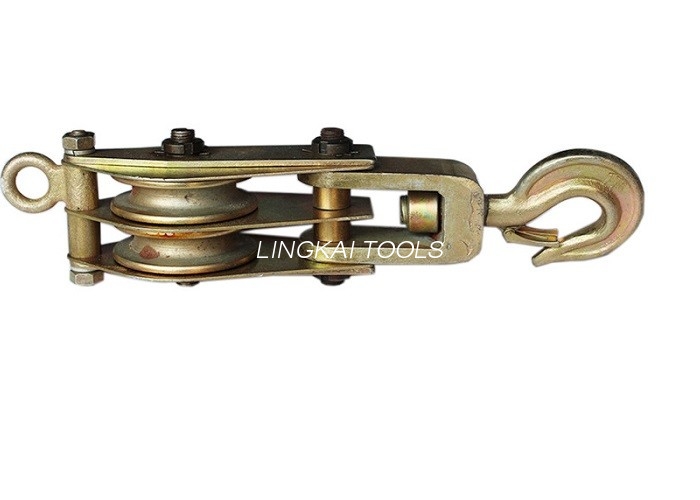 10T Dual Sheave Wire Rope Pulley Block, Tipe Pancing Hoisting Rope Pulley Block