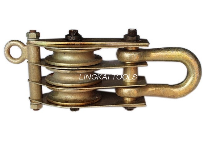 15T Heavy Steel Snatch Hoisting Tackle Kanggo Konstruksi Overhead Line