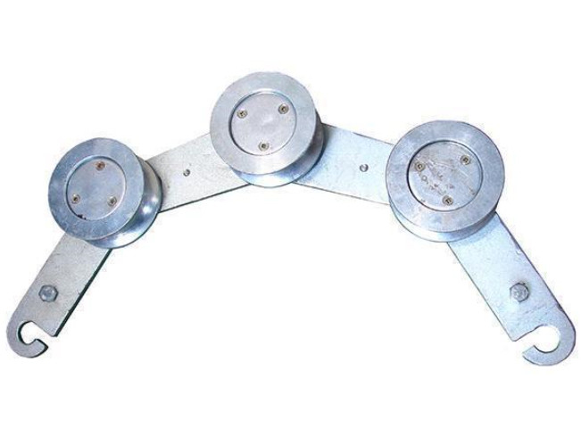 SHL75D Pancing Ground Block Kabel Tarik Pulley Kanggo Konduktor / Tali Kawat Baja