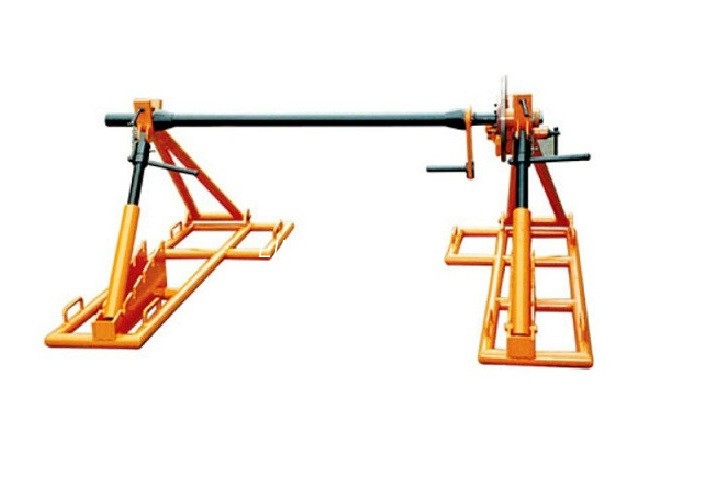 Line Stringing Kabel Drum Lifting Jacks, 7T Hydraulic Kabel Jack Kanthi Motor