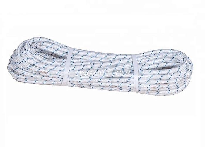 Polyester PP Double Braid Rope 12 Mm Power Construction Tool Kanggo Narik OPGW