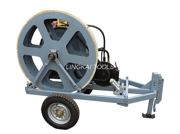 Winch Type Brake Cable Puller Tensioner 7.5KN Kanggo Transmisi Overhead Line