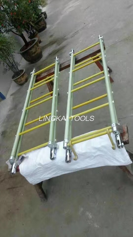 Fiberglass Insulated Light Ladders Kanggo Instalasi Overhead Line Tower