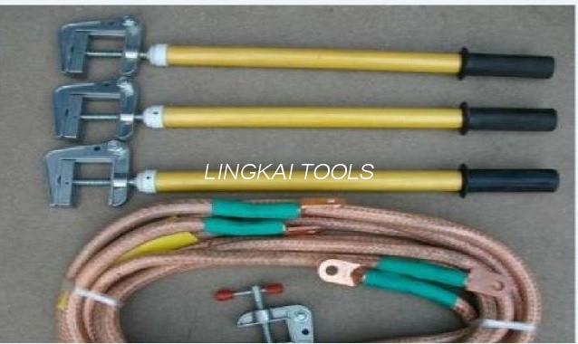 35KV Tegangan Listrik Piranti Keamanan Tembaga Ground Rod JDX Kanthi Clamp Bumi