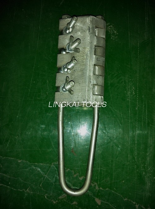 Aluminium Alloy Optical Fiber Cable Tools Radial Locking Gripper Kanggo Kabel Radial OPGW