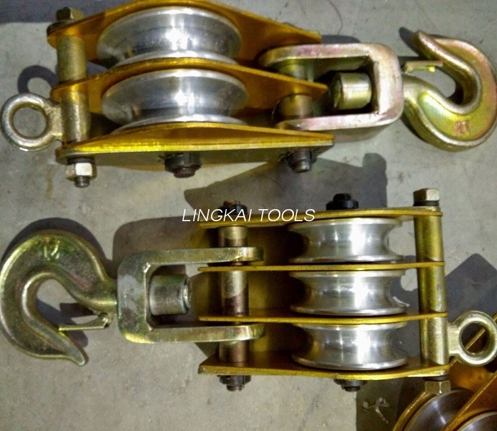2 Ton Aluminium Sheave Hosting Tackle / Aluminium Wheel Snatch Block 2.9KG