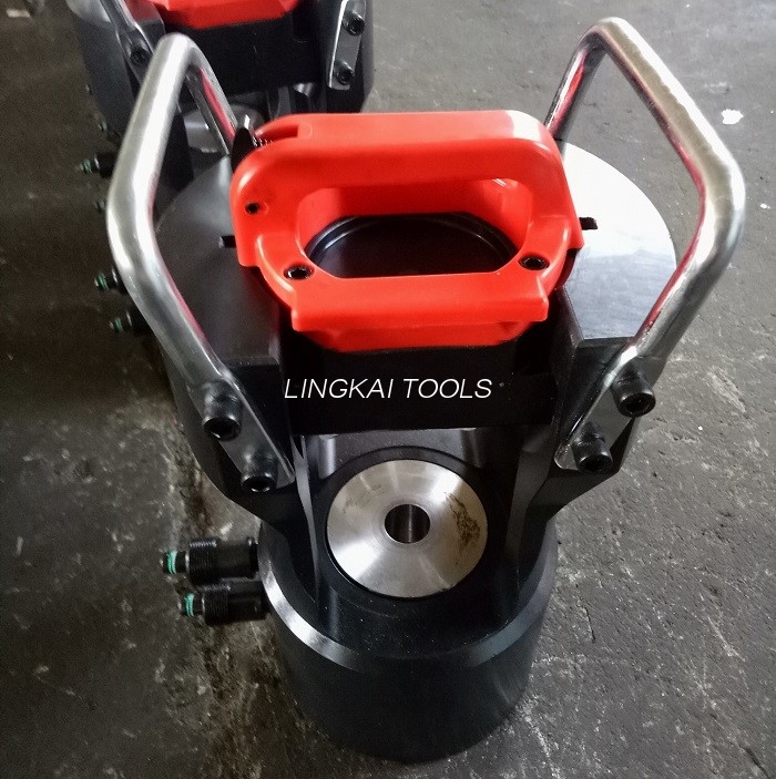 100 T Kabel Hidrolik Alat Crimping / Mesin Press Hidrolik Kanthi Pompa Hidrolik 80Mpa
