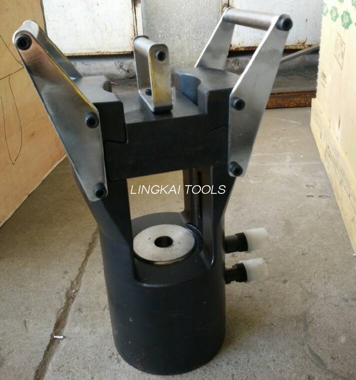 1250KN Tali Kawat Kompresor Hidrolik 24mm Stroke Kanggo Crimping Terminal 14-76mm