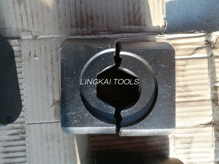 Set Die Kompresi Hexagon Ringan Kanggo Konduktor / Kawat Bumi