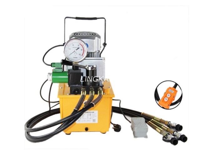 Alat Crimping Hidrolik Portabel Tunggal Tindakan Pompa Motor Hidrolik 70 Mpa