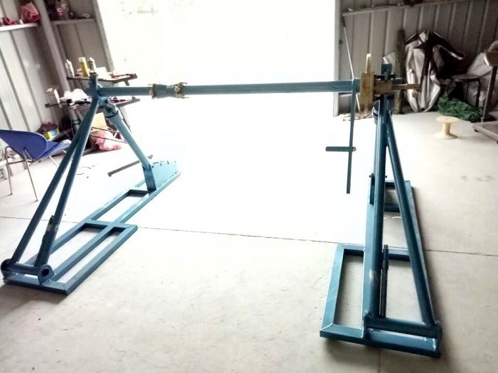 50 KN Rated Load Mechanical Kabel Narik Stand Kanggo Releasing Wire