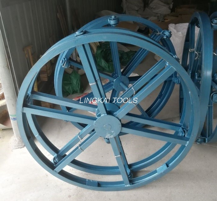 Piranti Kabel Underground Tipe Vertikal Ndhukung Reel Kabel Ing Situs Stringing Line