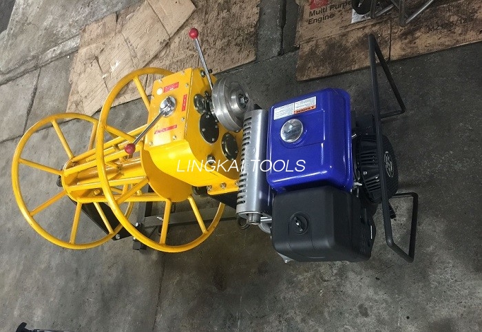 Mesin Stringing Kawat Mesin Diesel 3 Ton, Kawat Njupuk Winch Kanthi Tali Kawat