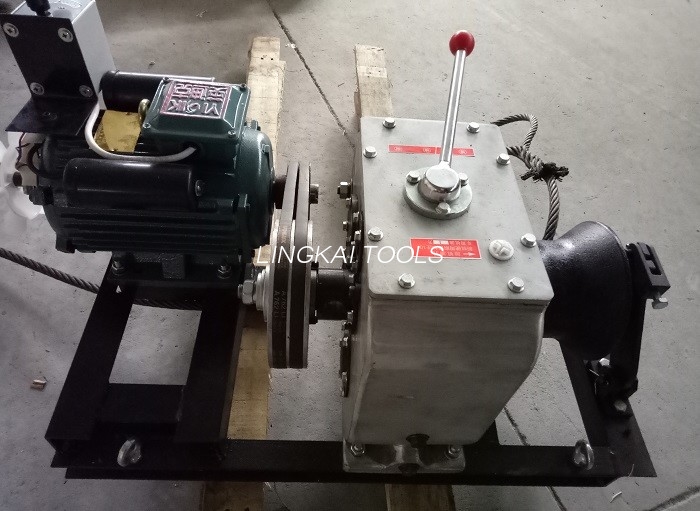220v 380v 3 Ton Penarik Kawat Listrik / Alat Tarik Kabel Kanggo Konstruksi Daya