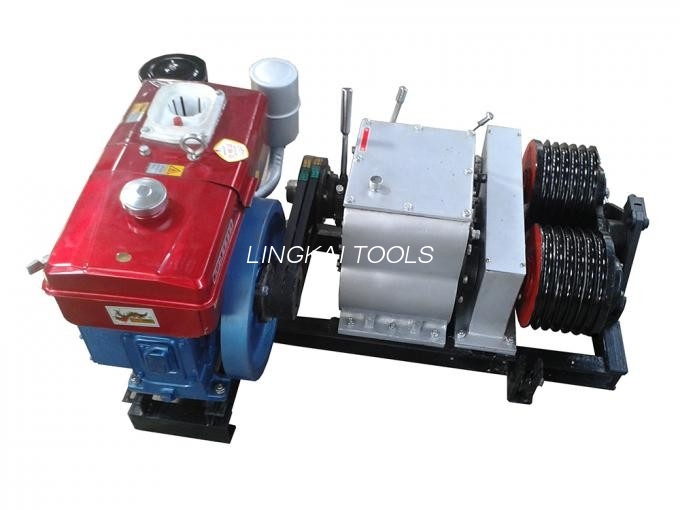Bensin Kabel Winch Penarik Kabel Drum Winch Kanthi Loro Drum JJM-5SQ