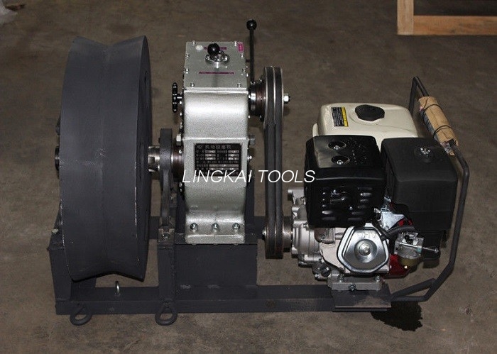Kapasitas 50KN Penggilingan Bensin Powered Winch Bensin Engine Kanggo Narik Hoisting