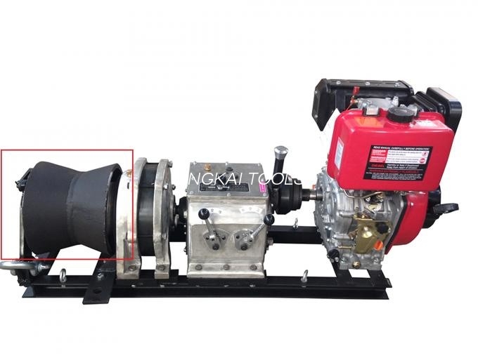 Kacepetan Cepet Diesel Engine Power Kabel Puller / Wire Rope Electric Winch Hoist 5 Ton