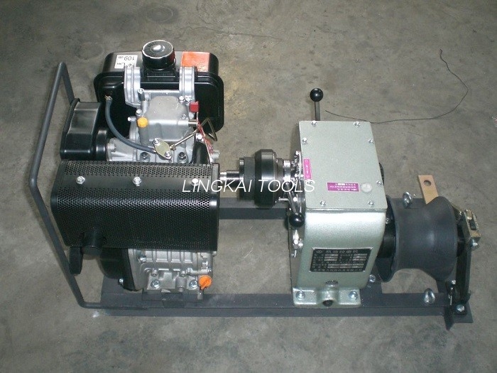 Line Construction Kabel Winch Puller 3 Ton Force Kanthi Single Capstan