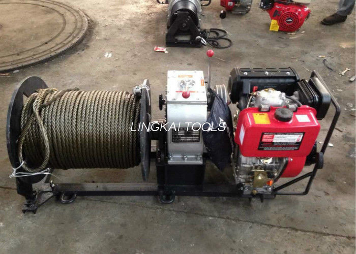 Kapasitas 30KN 3 Ton Daya Penarik Winch Narik / Angkat 8m / Min Kacepetan Traksi Cepet