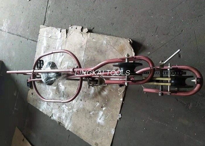 Jinis Sepeda Transmisi Line Stringing Tools Single Line Trolley Kanggo Inspecting