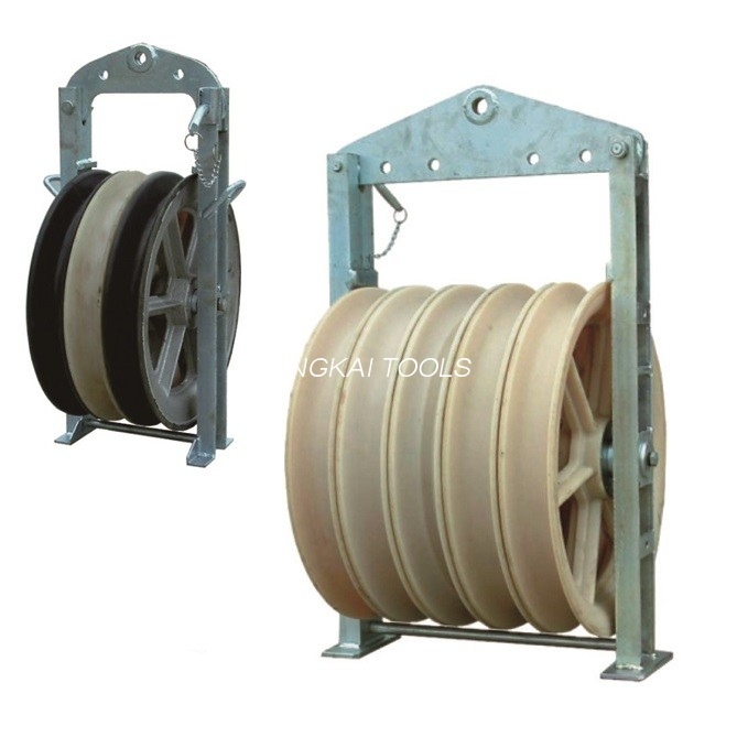 660mm Nylon Wheel Bundled Konduktor Stringing Block Pulley