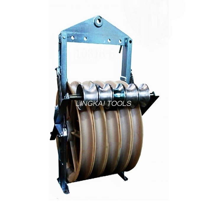 OEM Stringing Power Cable Pulley Block Kanthi Grounding Roller