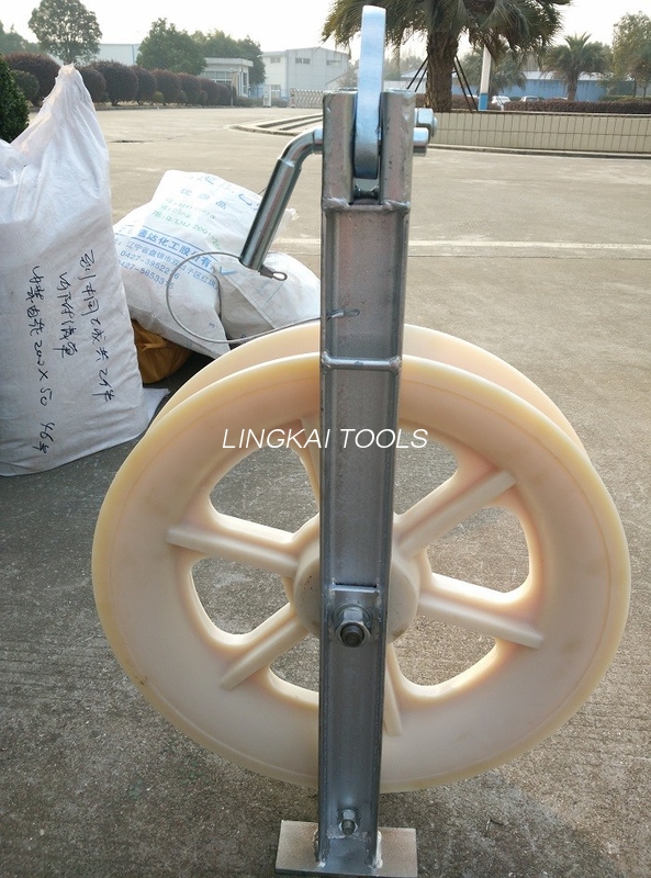 2T Roda Tunggal Nilon Konduktor Stringing Blok 660mm Diameter