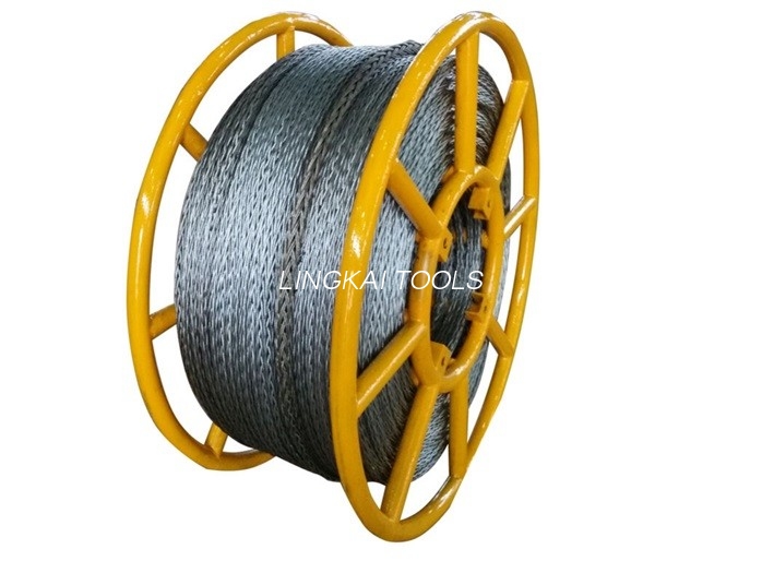 11mm Anti Twist Steel Wire Rope Untuk Konduktor Tunggal Utawa Ovehead Opgw Stringing