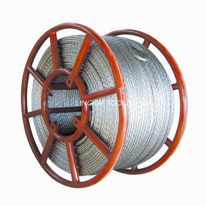 26mm Anti Twisting Braided Steel Wire Rope Kanggo Stringing 800 Kv Transmission Line