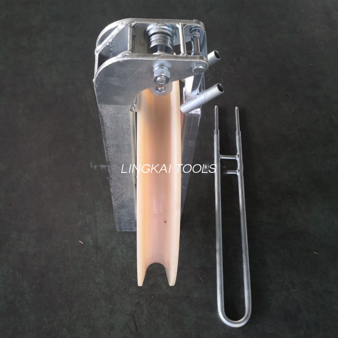 508 Mm Aerial Helicopter Stringing Plane Bundled Conductor Blocks Konstruksi Stringing