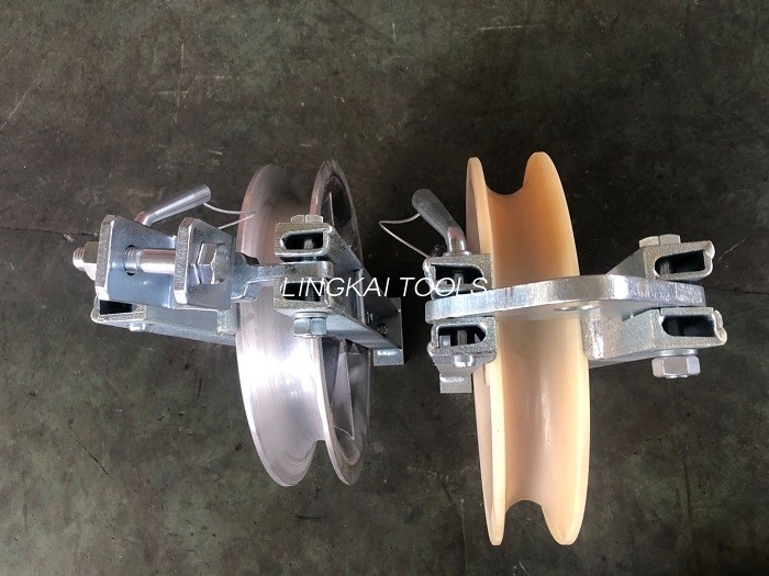 Sheave Pancing Kabel Roller Wheel Pulley Nilon Aluminium Alloy Single Stringing Block