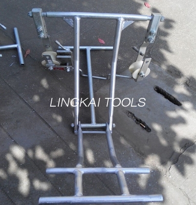 SFD1A Tower Safety Equipment / Inspection Trolleys Cart Kanggo Single Conductor Line
